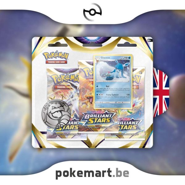 Pokémon Brilhantes estrelas 3 booster blisteres glaceon pokemart.be