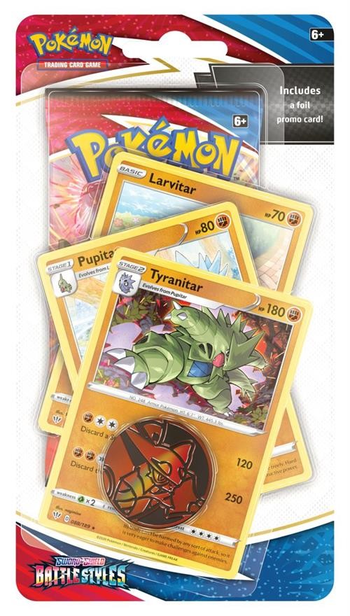 Pokémon Sword & Shield Battle Styles Premium Checklane Blister Tyranitar