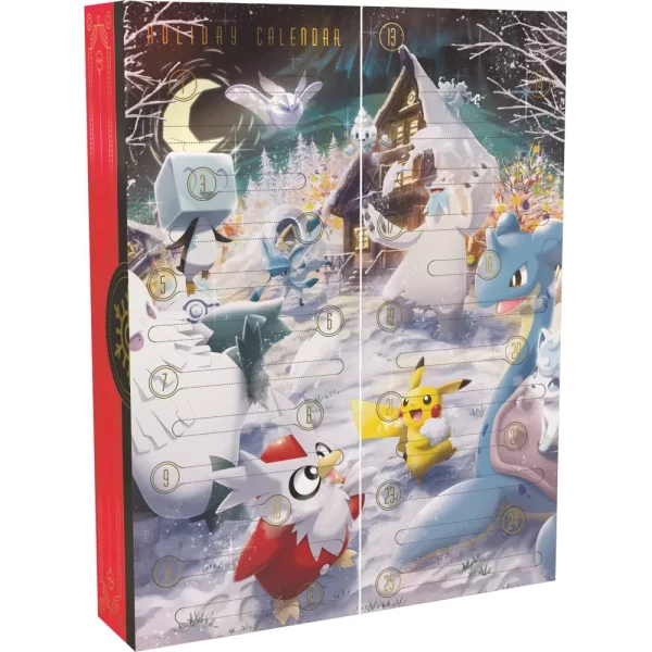 Pokémon TCG Holiday Advent Calendar open back pokemart