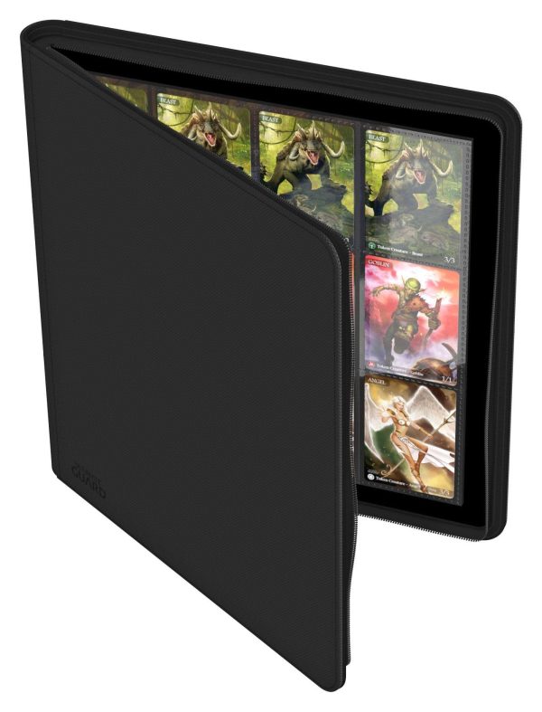 Ultimate Guard Zipfolio 480 - 24-Pocket XenoSkin (Quadrow) - Preto - Abrir lado direito