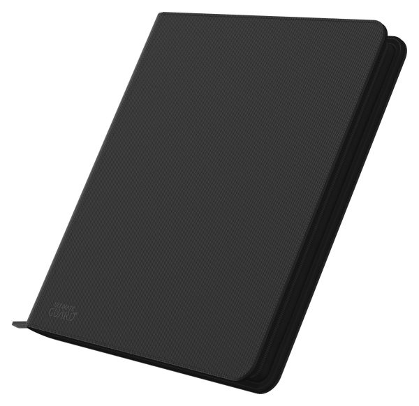 Ultimate Guard Zipfolio 480 - 24-Pocket XenoSkin (Quadrow) - Preto - fecho de correr fechado