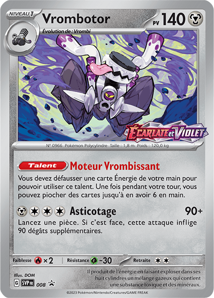 Pokemon Écarlate et Violet Stade Stratégies et Combats carte promo Vrombotor Pokemart