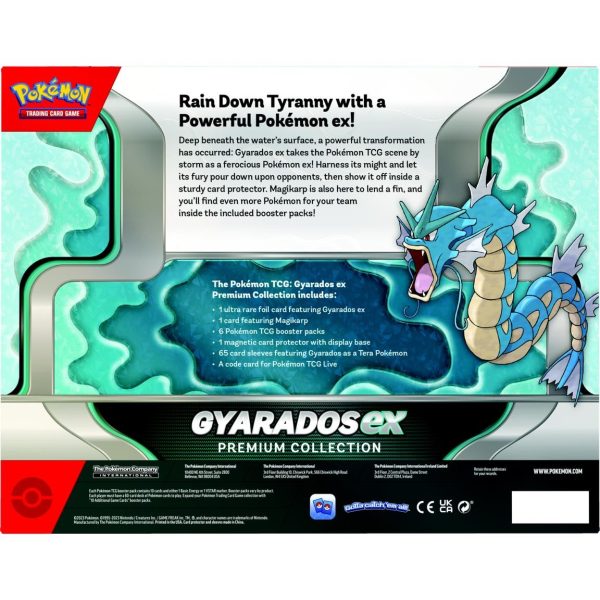 Contracapa da Pokemon Gyarados EX Premium Collection Box