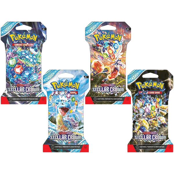 Pokemon TCG - Scarlet and Violet 7 - Coroa estelar Booster com mangas Pokemart