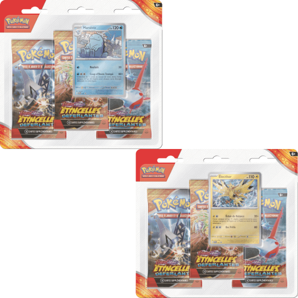 Pokemon TCG EV08 Etincelles Deferlantes Tripack blister Pokemart